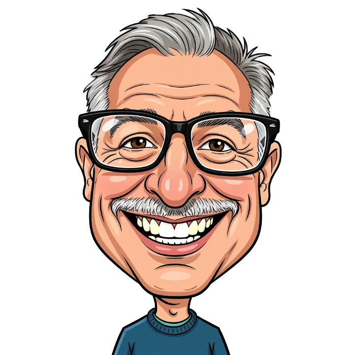 Illustrated portrait of Daniel Vega